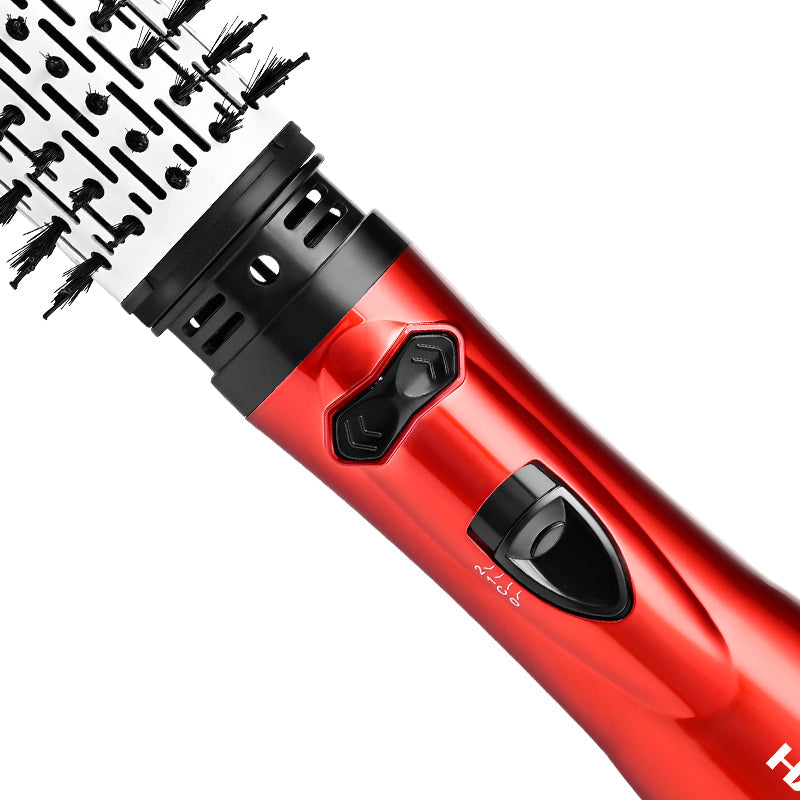 Perie rotativa HALEY, 1200W, 2 viteze, 3 trepte temperatura, Invelis Ceramic, Roșu/Negru